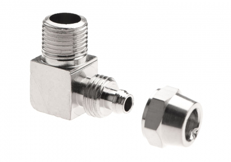 EPeS HPA 6mm Hose Coupling with Screwed Catch 90 Degree Outer 1/8 NPT