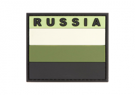 JTG Russia Flag Rubber Patch - Forest