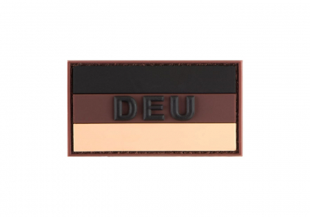 JTG Small German Flag Rubber Patch - Desert