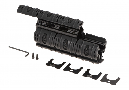 Leapers AK47 Quad Rail Handguard – Schwarz – Ansicht 4