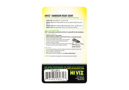 HIVIZ LiteWave Rear Sight for Glock 42/43/48 – Ansicht 2