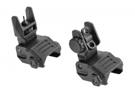 DLG Tactical Low Profile Folding Sight Set – Schwarz
