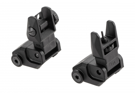 DLG Tactical Low Profile Folding Sight Set – Schwarz – Ansicht 2