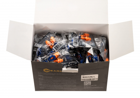 Earmor MaxDefense Silicone Cord Ear Plugs NRR28 100 Pairs Box – Orange – Ansicht 4