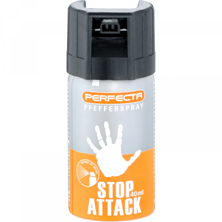 Perfecta Stop Attack Pfeffer-Spray – 40 ml, 10 % OC, konischer Sprühstrahl