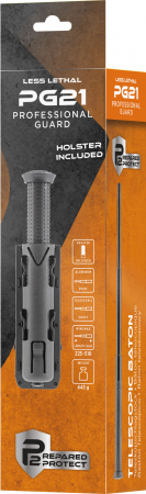 P2P PG21 Professional Guard – Abwehrstock 21", Aluminium, mit Polymerscheide