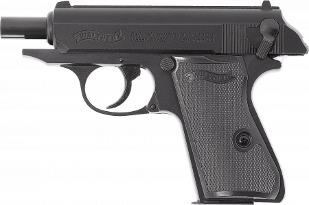 Walther PPK/S – 6 mm, Federdruck, < 0,5 J