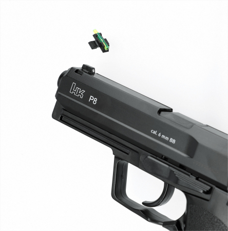 Heckler & Koch P8 Airsoft CO₂ 6 mm BB – Bundeswehr-Replika – Schwarz –