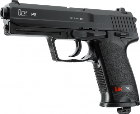 Heckler & Koch P8 Airsoft CO₂ 6 mm BB – Bundeswehr-Replika – Schwarz –