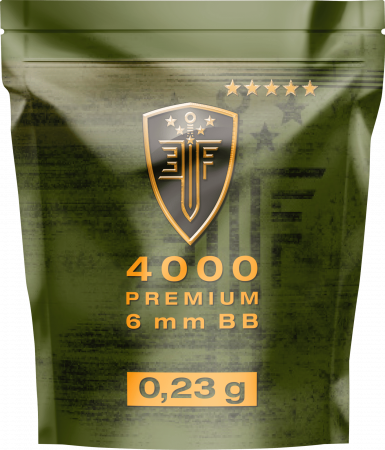 Elite Force Premium BBs – 6 mm, 0,23 g, weiß, 4.000 St., Zip-Beutel
