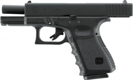 GLOCK 19 Airsoft Gas Blowback 6 mm BB – Schwarz – 1,0 Joule –