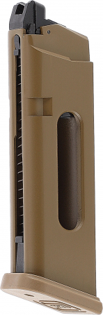 GLOCK 19X MOS  Magazin cal. 6 mm BB – CO₂, 18 Schuss, coyote
