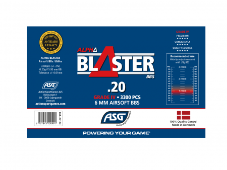 Alpha Blaster BBs 0.20g 3300 pcs Bottle