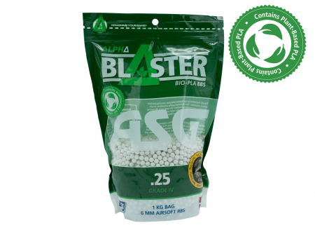 Alpha Blaster PLA BBs 0.25g 1 kg Bag