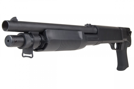Franchi SAS 12 Airsoft Federdruck Pumpgun – Schwarz, 6 mm BB