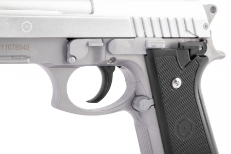 PT92 Airsoft Federdruckpistole 6 mm BB – unter 0,5 J – Silber