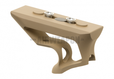 CNC Keymod Short Angled Grip - FDE - Metal