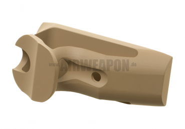 CNC Keymod Short Angled Grip - FDE - Metal