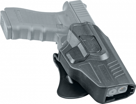 Umarex Polymer Paddle Holster Compact - für GLOCK 17 / 19 etc., mit seitlichem Release-Button