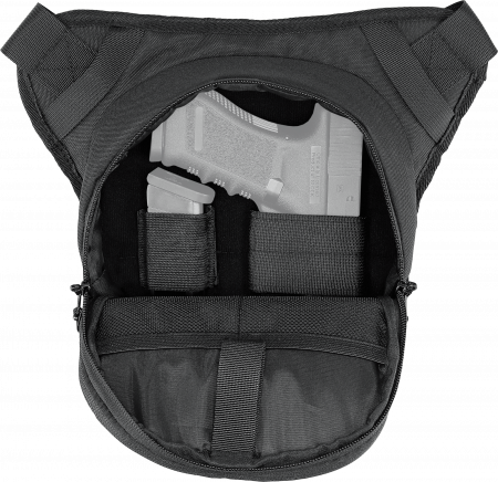 Umarex Concealed Carry Waistbag Holster – beidseitig nutzbares Universalholster für Dienst- und Kompaktpistolen sowie Revolver bis 4"