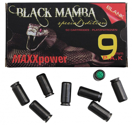 BLACK MAMBA 9 mm P.A.K Knallpatronen – Bild 3