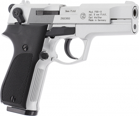 Walther P88 Schreckschusspistole 9 mm P.A.K. – Nickel-Finish