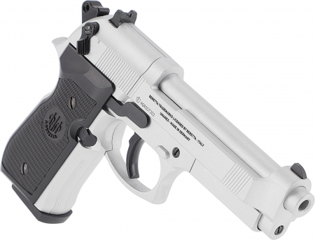 Beretta MOD. 92 FS CO₂-Luftpistole 4,5 mm Diabolo – Nickel, Vollmetall, Made in Germany