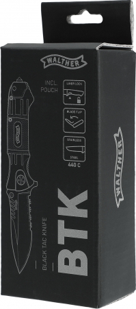 Walther BTK 440C – Black Tac Knife