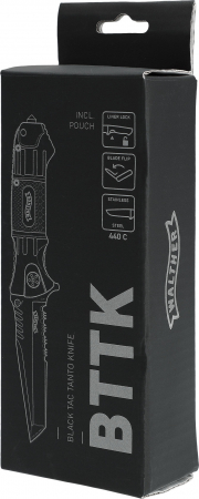 Walther BTTK 440C – Black Tac Tanto Knife