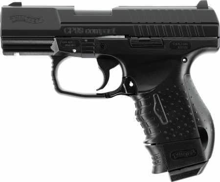 Walther CP99 Compact CO₂-Luftpistole 4,5 mm BB – Blowback, Metallverschluss