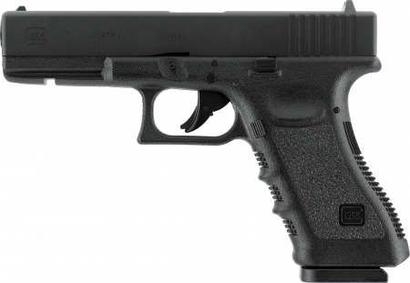 GLOCK 17 CO₂-Luftpistole 4,5 mm Diabolo und BB – Blowback, Metallschlitten, GLOCK-Koffer