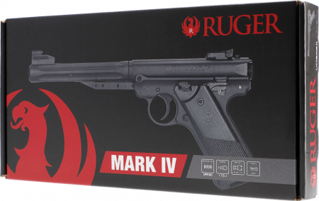 Ruger Mark IV Stainless Luftpistole – 4,5 mm (.177) Diabolo, Federdruck,  3,0 J