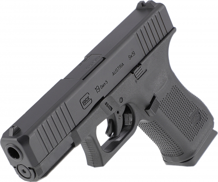 GLOCK 19 Gen5 – 4,5 mm (.177) BB CO₂ Airgun, NBB,  3,0 J