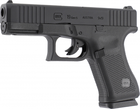 GLOCK 19 Gen5 – 4,5 mm (.177) BB CO₂ Airgun, NBB,  3,0 J