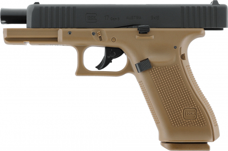 GLOCK 17 Gen5 cal. 4,5 mm (.177) BB – CO₂,  3,0 J, Coyote