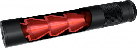 Umarex SD4 Schalldämpfer – 200 mm, 14 mm CCW & 1/2"-20 UNF, bis 6,35 mm (.25)
