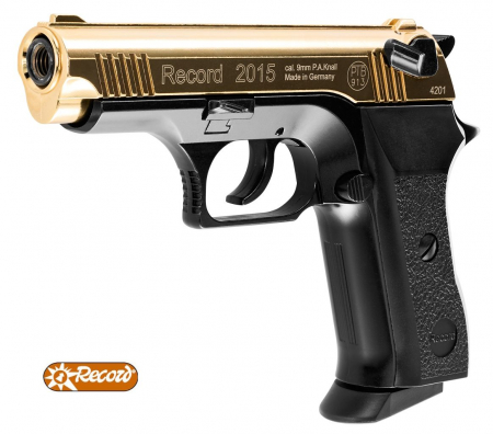 Record 2015 Schreckschusspistole 9 mm P.A.K. – bicolor gold
