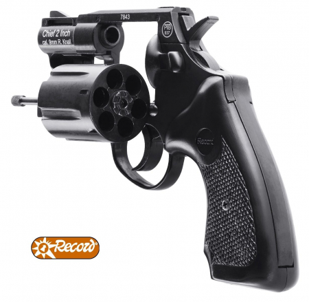 Record Chief Revolver brüniert – 2 Zoll, 9 mm R.K.