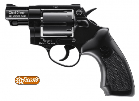 Record Chief Revolver brüniert – 2 Zoll, 9 mm R.K.