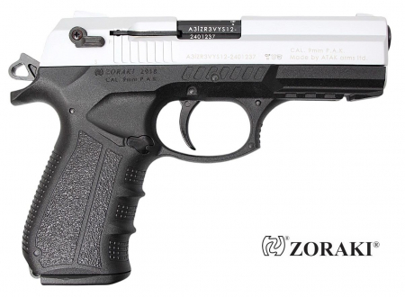 Zoraki 2918 Schreckschusspistole 9 mm P.A.K.. – Chrom matt – Ansicht 3