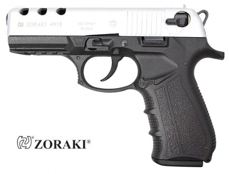 Zoraki 4918 Schreckschusspistole 9 mm P.A.K.. – Chrom matt