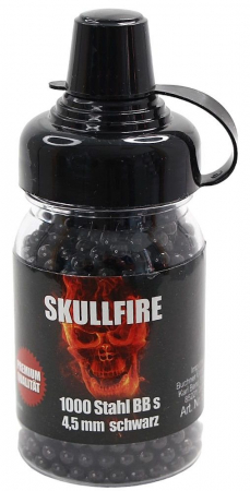 SKULLFIRE Stahl-BBs 4,5 mm (.177) – schwarz, 1.000 Stück