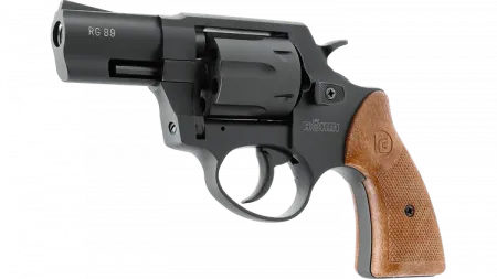 Röhm RG 89 Revolver brüniert – 9 mm R.K., Kunststoffgriffschalen