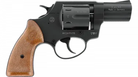 Röhm RG 89 Revolver brüniert – 9 mm R.K., Kunststoffgriffschalen