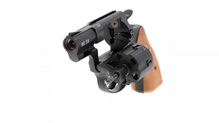 Röhm RG 59 Revolver brüniert – 9 mm R.K., braune Griffschalen