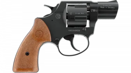 Röhm RG 59 Revolver brüniert – 9 mm R.K., braune Griffschalen