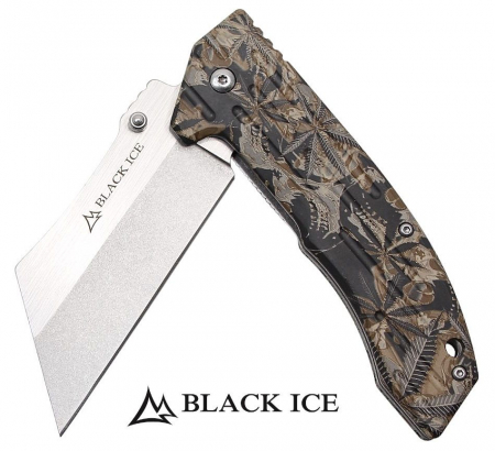 BLACK ICE Einhandmesser THC Green