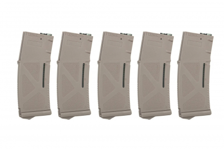 Mid-Cap 130/ 30 Schuss Arcturus EMM M4/M16 Variable-Cap Magazin für M4/M16 FDE (5 pack)