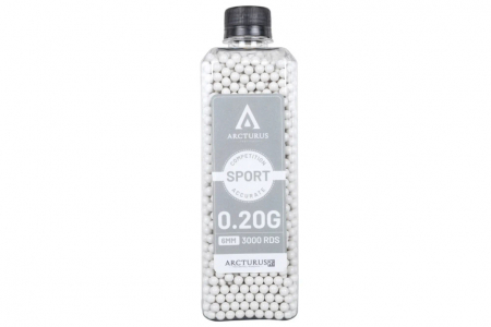 Arcturus RS SPORT Match Grade BBs 0,20 g – 3.000 Stück in Flasche, Weiß