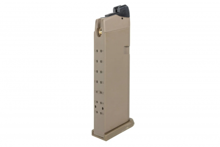 Green Gas-Magazin 24 E&C BBs für Glock 17/18/34 Repliken MA011 Flat Dark Earth